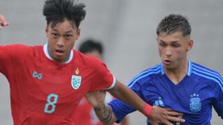 ไทย U20 พ่ายอาร์เจน U20 จบ 4 เส้าที่เกาหลีใต้