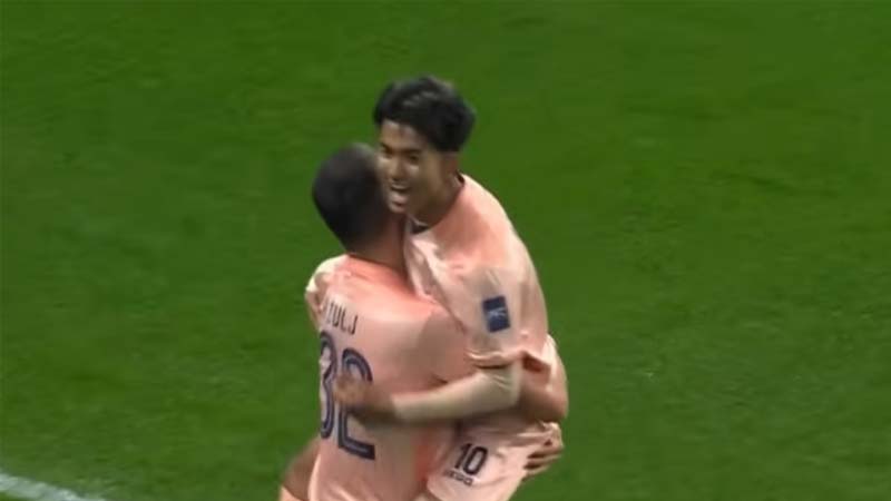 ส่งบอลเข้าตะข่ายไปแล้ว!! ชม ศุภณัฎฐ์ ทำประตูทีมสโมสรจีน แต่ล้ำหน้า