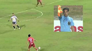 จังหวะปัญหากรรมการไทยลีก 2 ยกธงล้ำหน้า ทั้งทีไม่ล้ำ